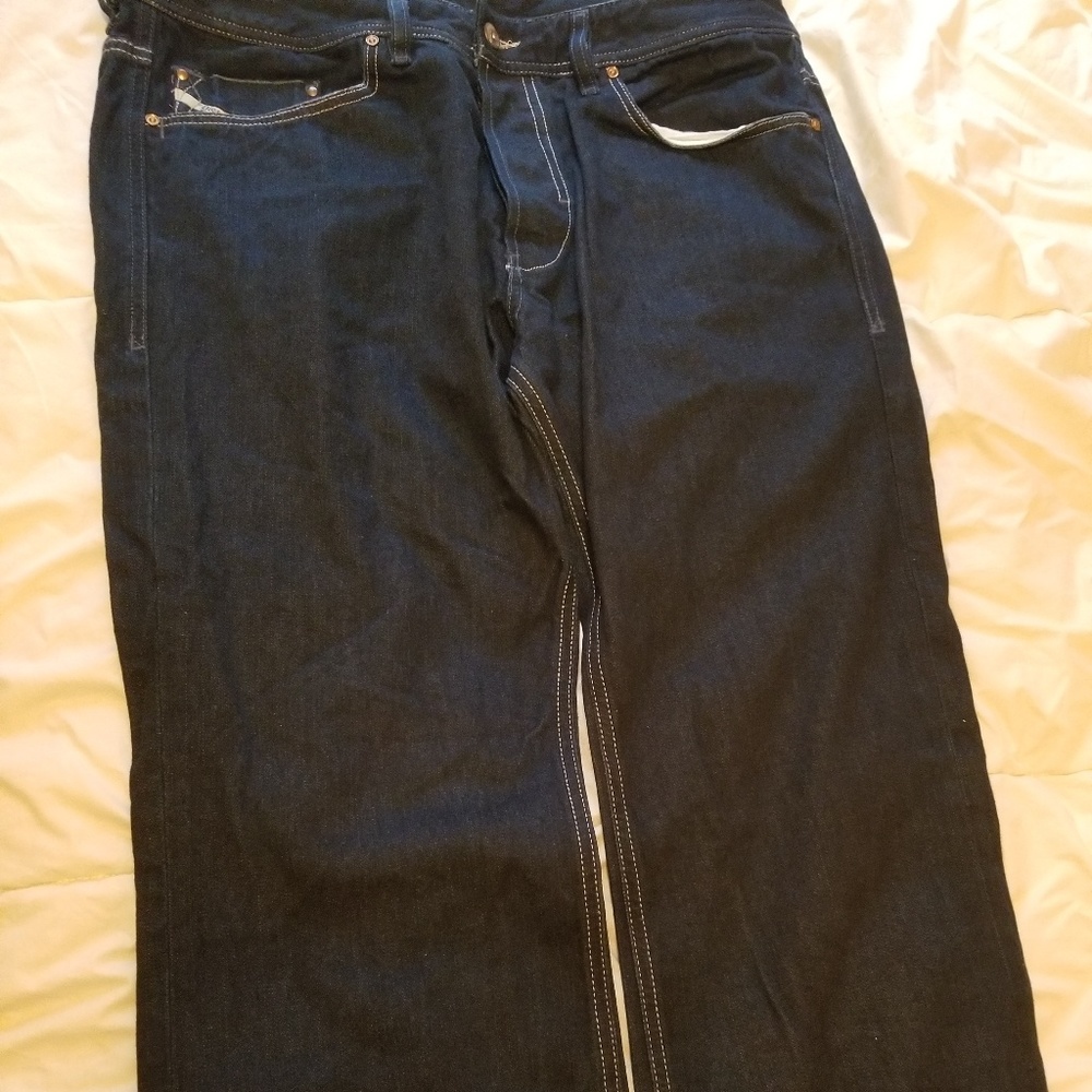 Diesel Zhav mens dark blue Jeans wash 008IL boot c